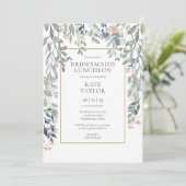 Invitation Déjeuner d'servantes florales Fleurs sauvages (Debout devant)