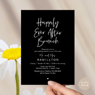 Invitation Déjeuner du bonheur éternel, fête de mariage intim