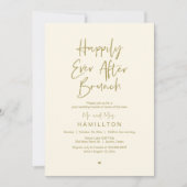 Invitation Déjeuner du bonheur éternel, fête de mariage intim (Devant)