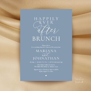Invitation Déjeuner du bonheur éternel, mariage élégant moder