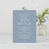 Invitation Déjeuner du bonheur éternel, mariage élégant moder (Debout devant)
