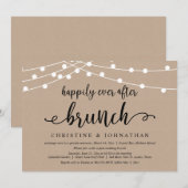 Invitation Déjeuner du bonheur éternel, Mariage en fuite (Devant / Derrière)