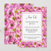 Invitation Déjeuner du dimanche de la fête des Mères aux joli (Devant / Derrière)