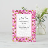 Invitation Déjeuner du dimanche de la fête des Mères aux joli (Debout devant)