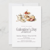 Invitation Déjeuner du jour de Galentine (Devant)