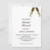 Invitation Déjeuner élégant de mariage (Devant)