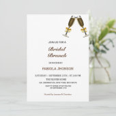 Invitation Déjeuner élégant de mariage (Debout devant)