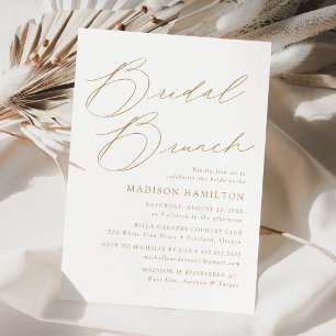 Invitation Déjeuner élégant moderne de baby shower avec écrit