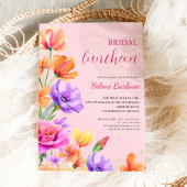 Invitation Déjeuner Fleur sauvage Floral Elegant Boho