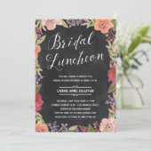 Invitation Déjeuner floral de Fête de la mariée de la (Debout devant)