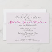 Invitation Déjeuner nuptial (Dos)