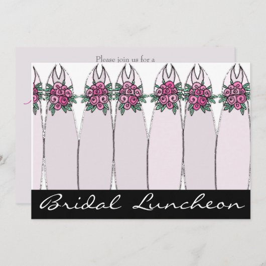 Invitation Déjeuner nuptial (Devant / Derrière)