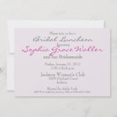 Invitation Déjeuner nuptial (Dos)