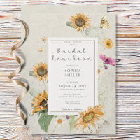 Déjeuner nuptial de crème de tournesol vintage