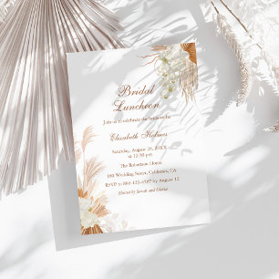 Invitation Déjeuner nuptial de la Pampas Grass Orchid de Terr