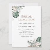 Invitation Déjeuner nuptial de l'orchidée tropicale (Devant)