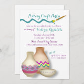 Invitation Déjeuner nuptial de poterie (Devant / Derrière)