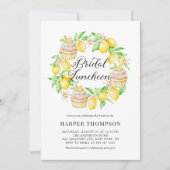 Invitation Déjeuner nuptial d'été de citrons et de cupcakes (Devant)