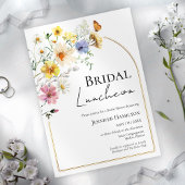 Invitation Déjeuner nuptial | Fête des mariées Boho Fleur sau