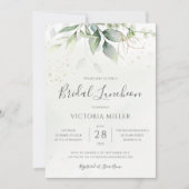 Invitation Déjeuner nuptial Feuille Eucalyptus Green (Devant)