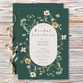 Invitation Déjeuner nuptial Fleur sauvage rustique