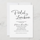 Invitation Déjeuner nuptial minimaliste (Devant)