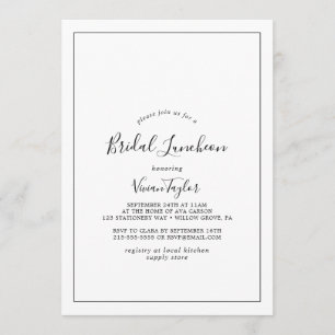 Invitation Déjeuner nuptial minimaliste