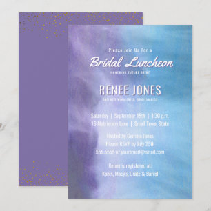 Invitation Déjeuner nuptial   Pastel Lavender Purple Bleu