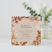 Invitation Déjeuner nuptial rustique (Debout devant)