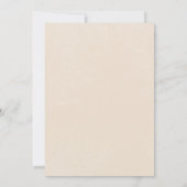 Invitation Déjeuner nuptial rustique Neutral Tan Cream Floral (Dos)