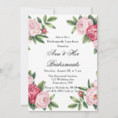 Invitation Déjeuner sur le Primrose Floral Bridemaids (Devant)