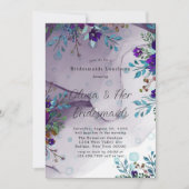 Invitation Déjeuner Turquoise d'Epouses Florales (Devant)