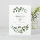 Invitation Déjeuner vert Personnel Bénévoles Appréciation (Debout devant)