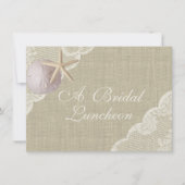 Invitation Déjeuner vintage Beach (Devant)