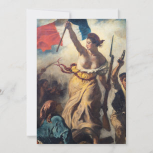 Invitation Delacroix - La Liberté guidant le peuple Gros plan