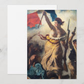 Invitation Delacroix - La Liberté guidant le peuple Gros plan (Devant / Derrière)