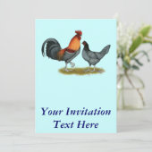 Invitation Delaware Blue Hen (Debout devant)