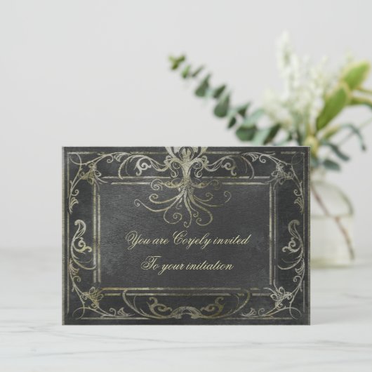 Invitation d'Eldrich (Or et Noir) (Debout devant)