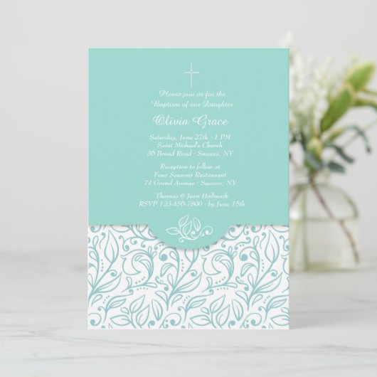 Invitation d'élégance turquoise (Debout devant)