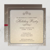 Invitation d'Elegant Holiday Party Company (Devant / Derrière)