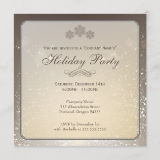 Invitation d'Elegant Holiday Party Company