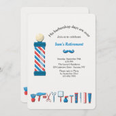 Invitation d'éléments d'atelier de coiffure (Devant / Derrière)