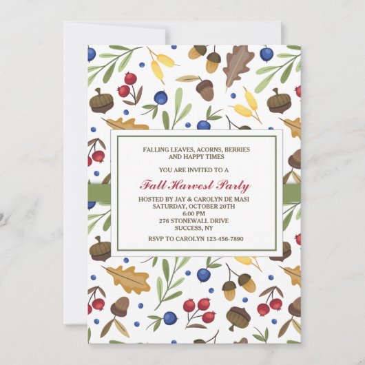 Invitation d'éléments de chute (Devant)