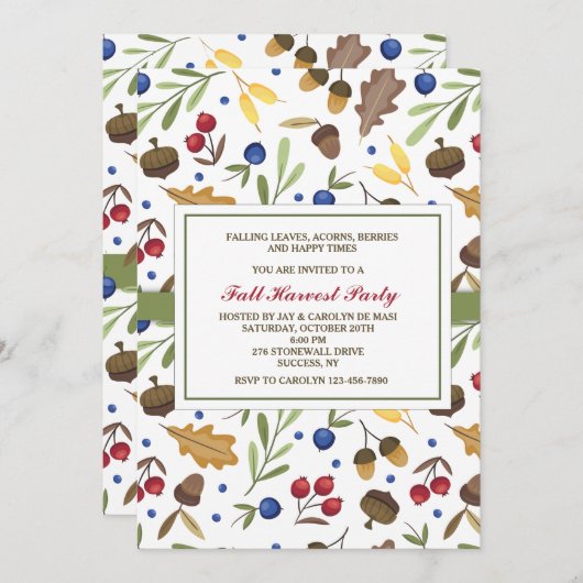 Invitation d'éléments de chute (Devant / Derrière)