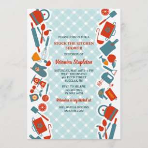 Invitation d'éléments de cuisine