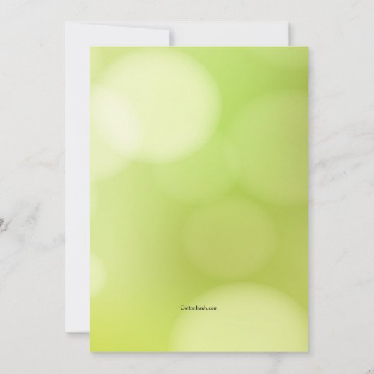 Invitation d'éléments de jardinage (Dos)