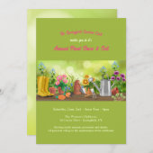 Invitation d'éléments de jardinage (Devant / Derrière)