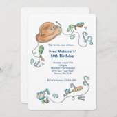 Invitation d'éléments de pêche (Devant / Derrière)