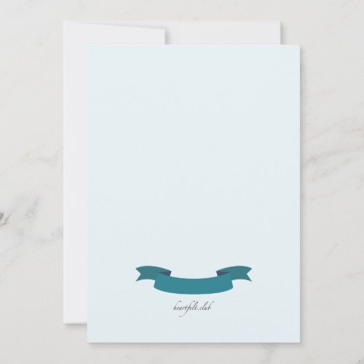 Invitation d'éléments d'hiver (Dos)