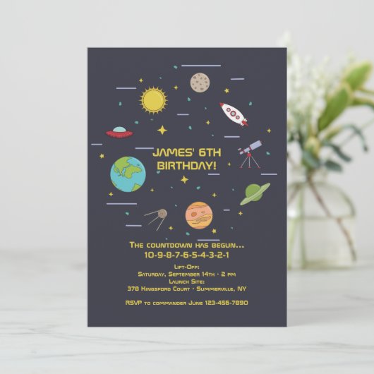 Invitation d'éléments spatiaux (Debout devant)